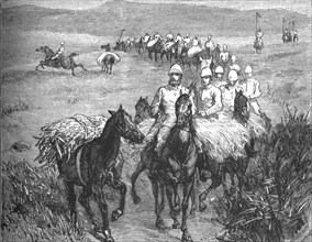 'Lancers Returning from a Foray', c1880. Artist: Unknown.