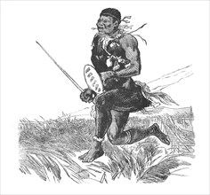 'Swazi Scout', c1880. Artist: Unknown.