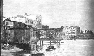 'The Old Harbour, Alexandria', c1882. Artist: Unknown.