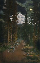 'On the Road from Mount Rainier National Park, Washington', c1916. Artist: Asahel Curtis.