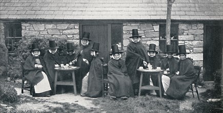 A Welsh tea party, 1912. Artist: Unknown.
