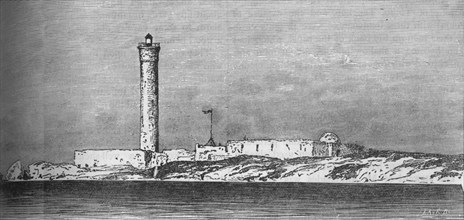 'Lighthouse on the Paros Island, Alexandria', c1882. Artist: Unknown.