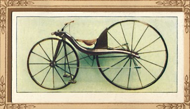 'Macmillan's Lever-Driven Bicycle', 1839, (1939). Artist: Unknown.