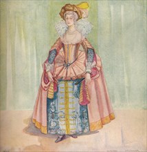 'A Woman of the Time of James I', 1907. Artist: Dion Clayton Calthrop.