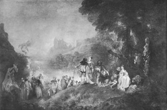 'The Embarkation for the Island of Cytherea', 1717, (1912). Artist: Jean-Antoine Watteau.