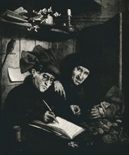 'The Moneylenders', c1515, (1912). Artist: Quentin Metsys I.