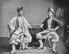 Chinese actors, 1902. Artist: CC Pierce & Co.