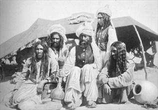 A group of Brahui of East Balochistan, 1902. Artist: F Bremner.
