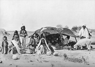 A summer encampment in Balochistan, 1902. Artist: F Bremner.