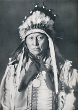 A Sioux chief in his warpaint, 1912. Artist: Robert Wilson Shufeldt.