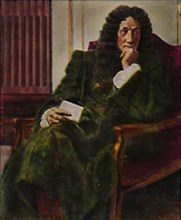 Der Philosoph Leibniz 1646-1716. - Gemälde von C. Meyer', 1934