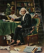 Theodor Mommsen 1817-1903. - Gemälde von Knaus', 1934
