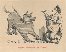 'Dogged Objection to Taxes', 1852. Artist: John Leech.