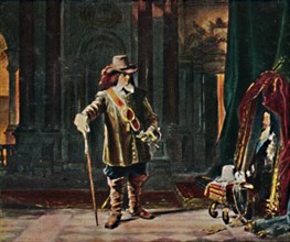 Oliver Cromwell 1599-1658. - Gemälde von Schrader', 1934