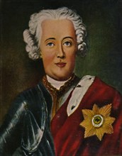 Friedrich der Große 1712-1786 als Kronprinz. - Gemälde von Pesne', 1934