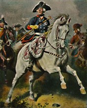 Friedrich der Große 1712-1786 als Schlachtenkönig. - Gemälde von Camphausen', 1934
