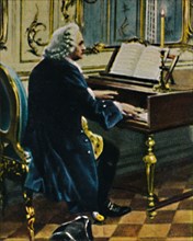Johann Sebastian Bach 1685-1750. - Ausichnitt aus dem Gemälde von Carl Röhling', 1934