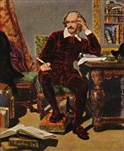William Shakespeare 1564-1616. - Gemälde von J. Faed, 1934