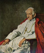 Papst Leo XIII. 1810-1903. - Gemälde von Fülöp', 1934