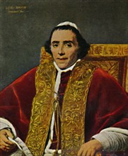 Papst Pius VII. 1740-1823. - Gemälde von David', 1934