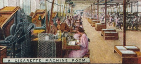 'A Cigarette Machine Room', 1926. Artist: Unknown.