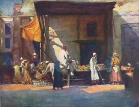 'Fruit Stall', 1903. Artist: Mortimer L Menpes.