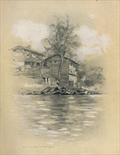 'River Dwelling at Srinagar', 1903. Artist: Mortimer L Menpes.