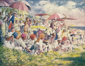 'Watching a Boat-Race', 1903. Artist: Mortimer L Menpes.