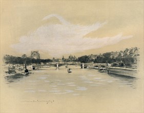 'The Seine at Paris', 1903. Artist: Mortimer L Menpes.