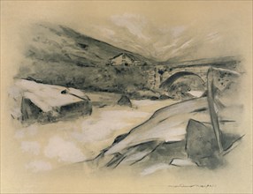 'A Mountain Torrent', 1903. Artist: Mortimer L Menpes.