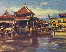 'A Tea House, Shanghai', 1903. Artist: Mortimer L Menpes.