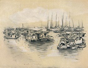 'On the Yellow River', 1903. Artist: Mortimer L Menpes.