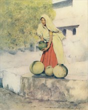 'A Woman at the Well, Jeypore', 1905. Artist: Mortimer Luddington Menpes.