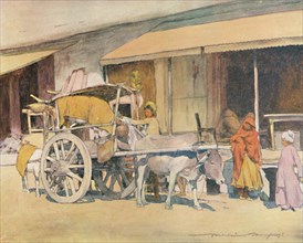 'A Bullock-cart, Ajmere', 1905. Artist: Mortimer Luddington Menpes.