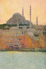 'The Mosque of Suleiman at Constantinople', 1913. Artist: Jules Guerin.