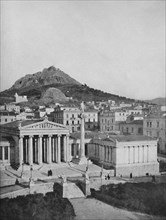 'The Academy, Mount Lycabettus in the background', 1913. Artist: Unknown.