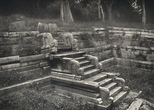 'Treppe in einem gemauerten Badeteich, Anuradhapura', 1926. Artist: Unknown.