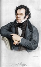Franz Peter Schubert (1797-1828), Austrian composer. Artist: C Helfert.