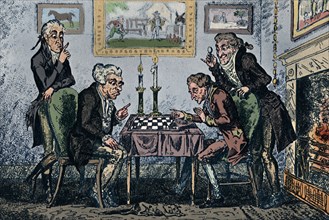 'A Game of Chess', 1948. Artist: George Cruikshank.