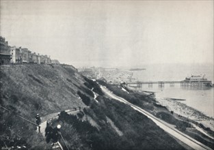 'Folkestone - View Showing the Lees and the Pier', 1895. Artist: Unknown.