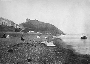 'Criccieth - View of the Beach and the Castle', 1895. Artist: Unknown.