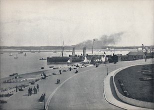 'Fleetwood - The Promenade: Departure of the Isle of Man Steamer', 1895. Artist: Unknown.