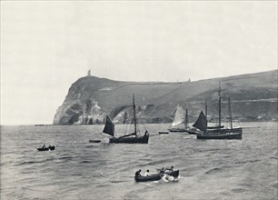 'Port Erin - Bradda Head, with the Milner Tower', 1895. Artist: Unknown.