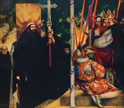 'The Reception of Saint Augustine by Ethelbert', 1912. Artist: Unknown.