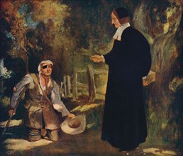 'Bishop Ken and a Beggar', 1912. Artist: Unknown.