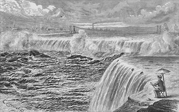 'The Falls of St. Anthony', 1883. Artist: Tietze.