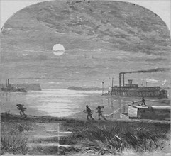 'Down the Mississippi', 1883. Artist: Unknown.