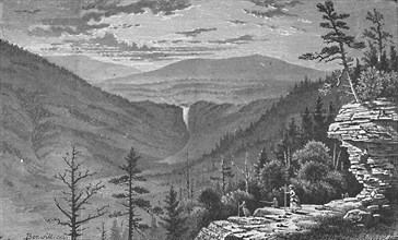 'Sunset Rock, Catskill Mountains', 1883. Artist: Charles E.H Bonwill.