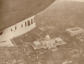 'The US Airship 'Los Angeles' in Flight over Washington', 1927. Artist: Unknown.