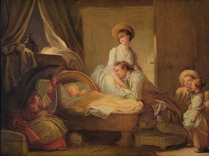 'The Visit to the Nursery', c1775. Artist: Jean-Honore Fragonard.